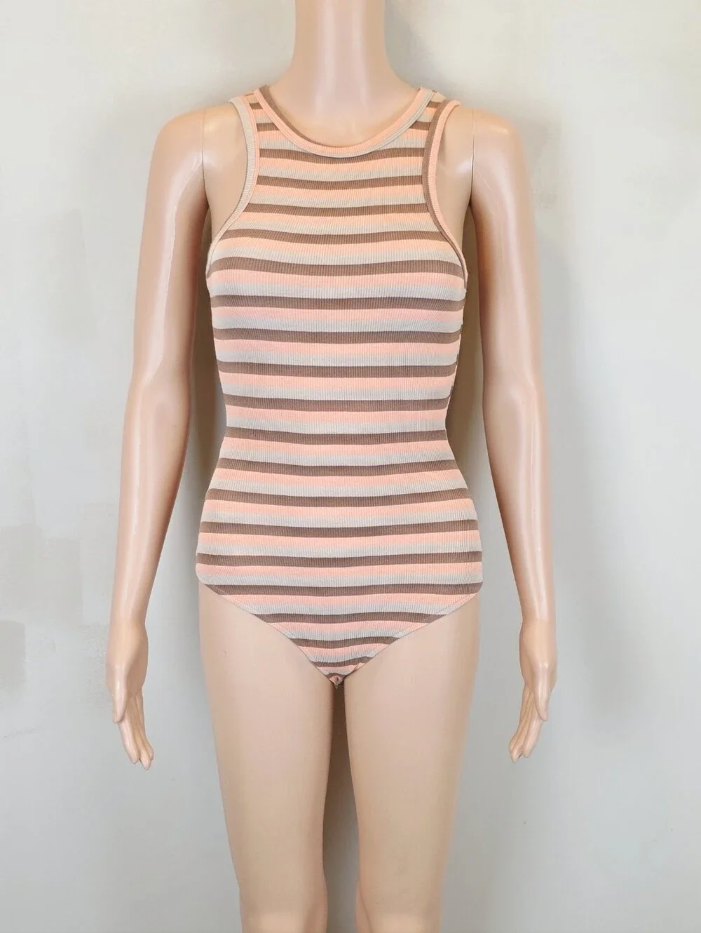 Princess Polly Sleeveless Stripe Bodysuit
